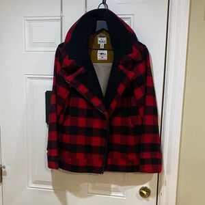 New Woolrich Red and Black Buffalo Checkered Jacket